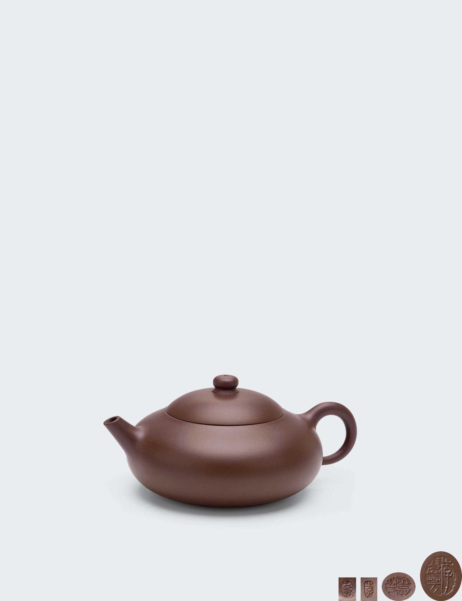 当代 李慧芳制扁梨式壶