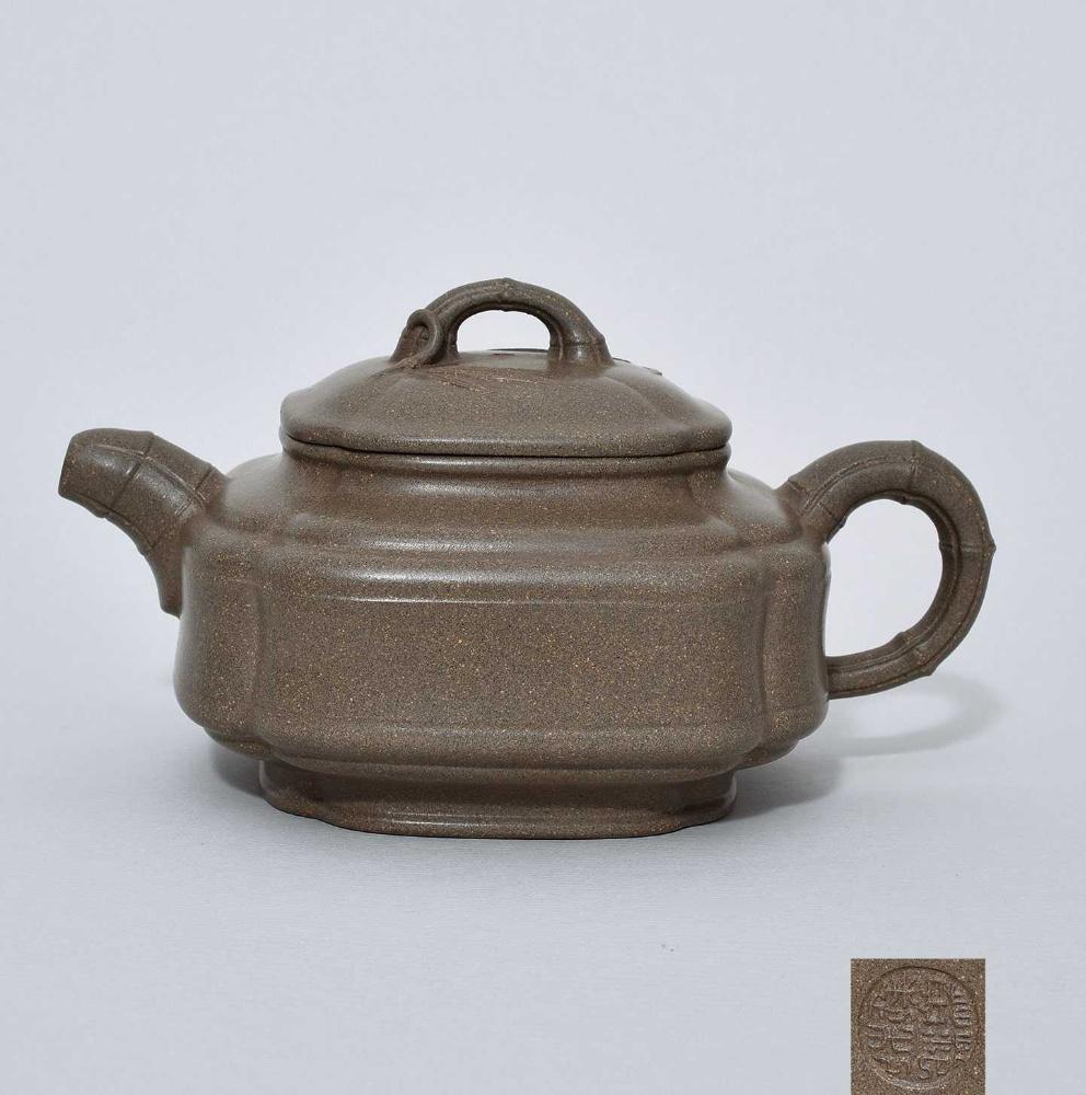 范利英 四方竹鼓壶