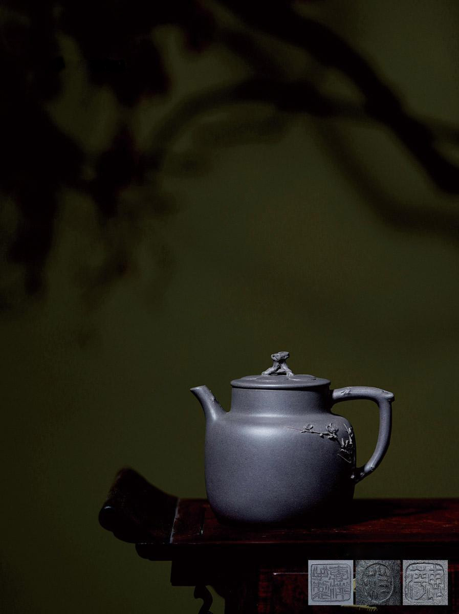 当代 范惠萍制梅开五福壶