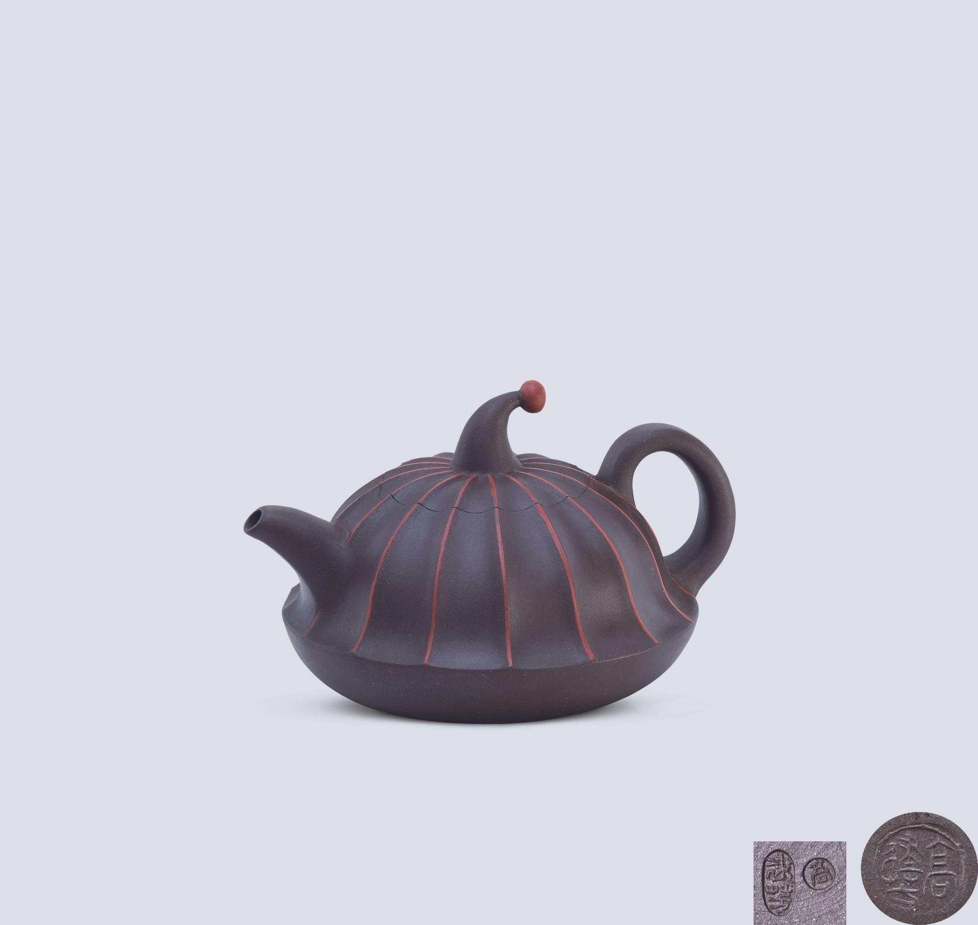 当代 高建芳制小红帽壶