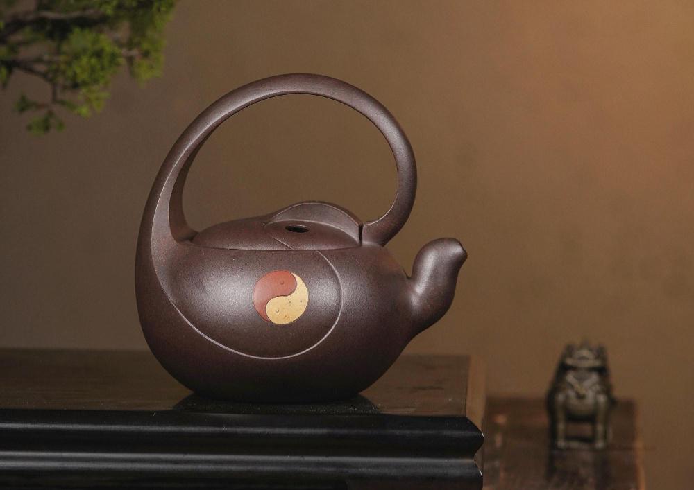 范顺君 脸谱八卦提梁（附证书，2016年全手工制作）
