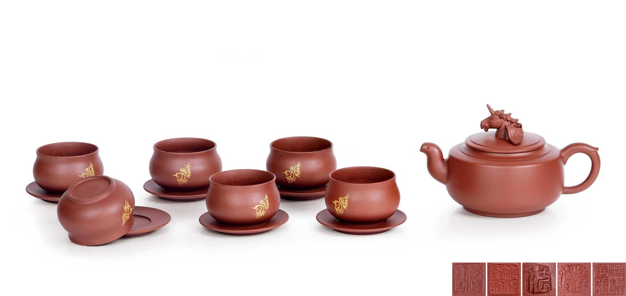 范泽锋制天马行空茶具套组 （十三件）