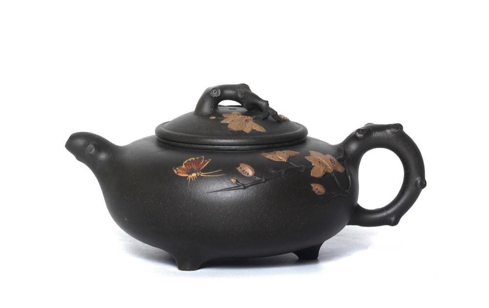 范顺君 玉兰花壶（附证书，2006年全手工制作）
