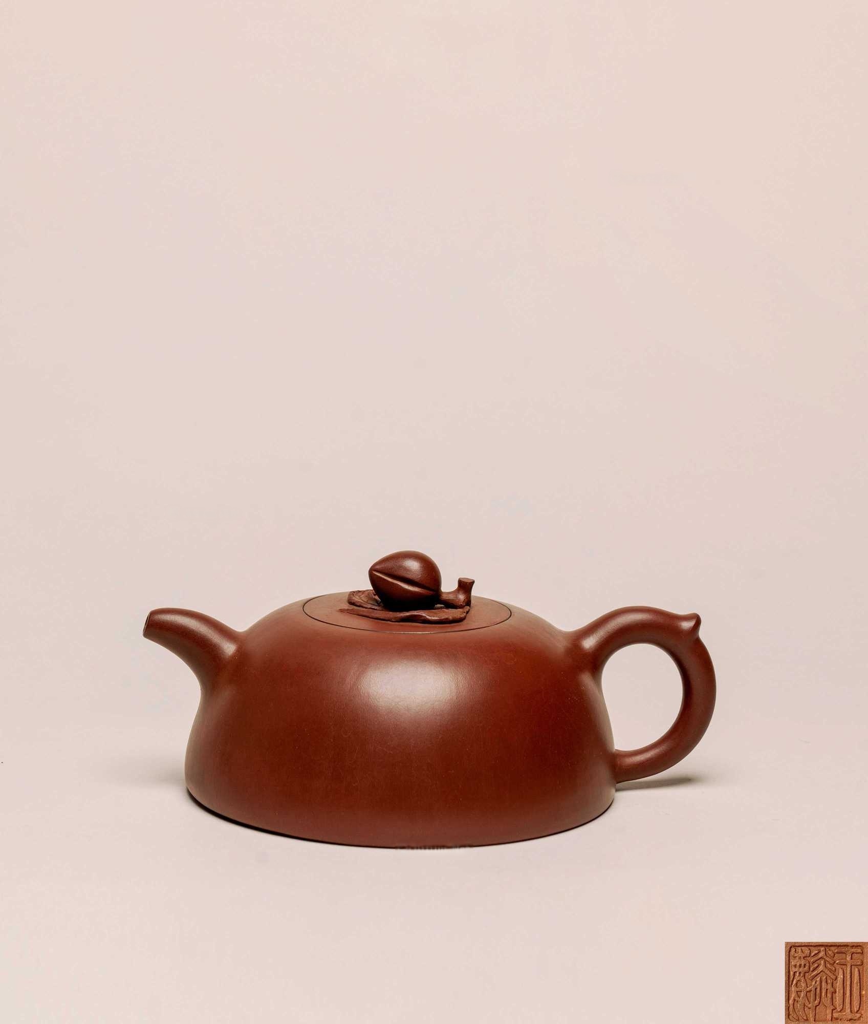 黄玉麟 近代 寿桃壶