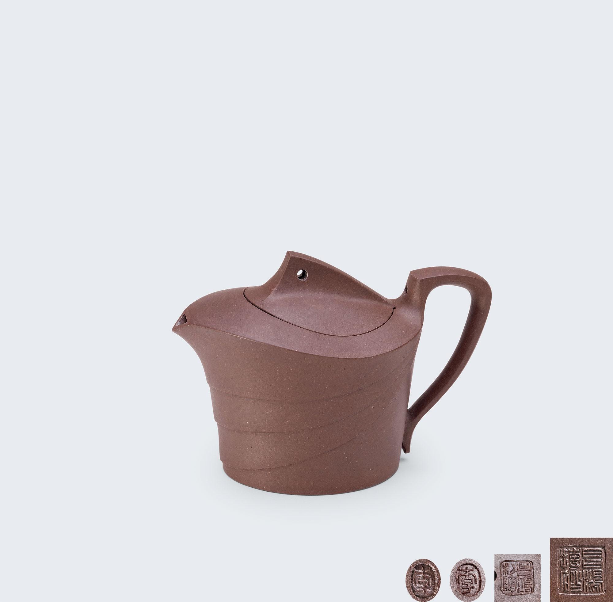 当代 李昌鸿制一帆风顺壶