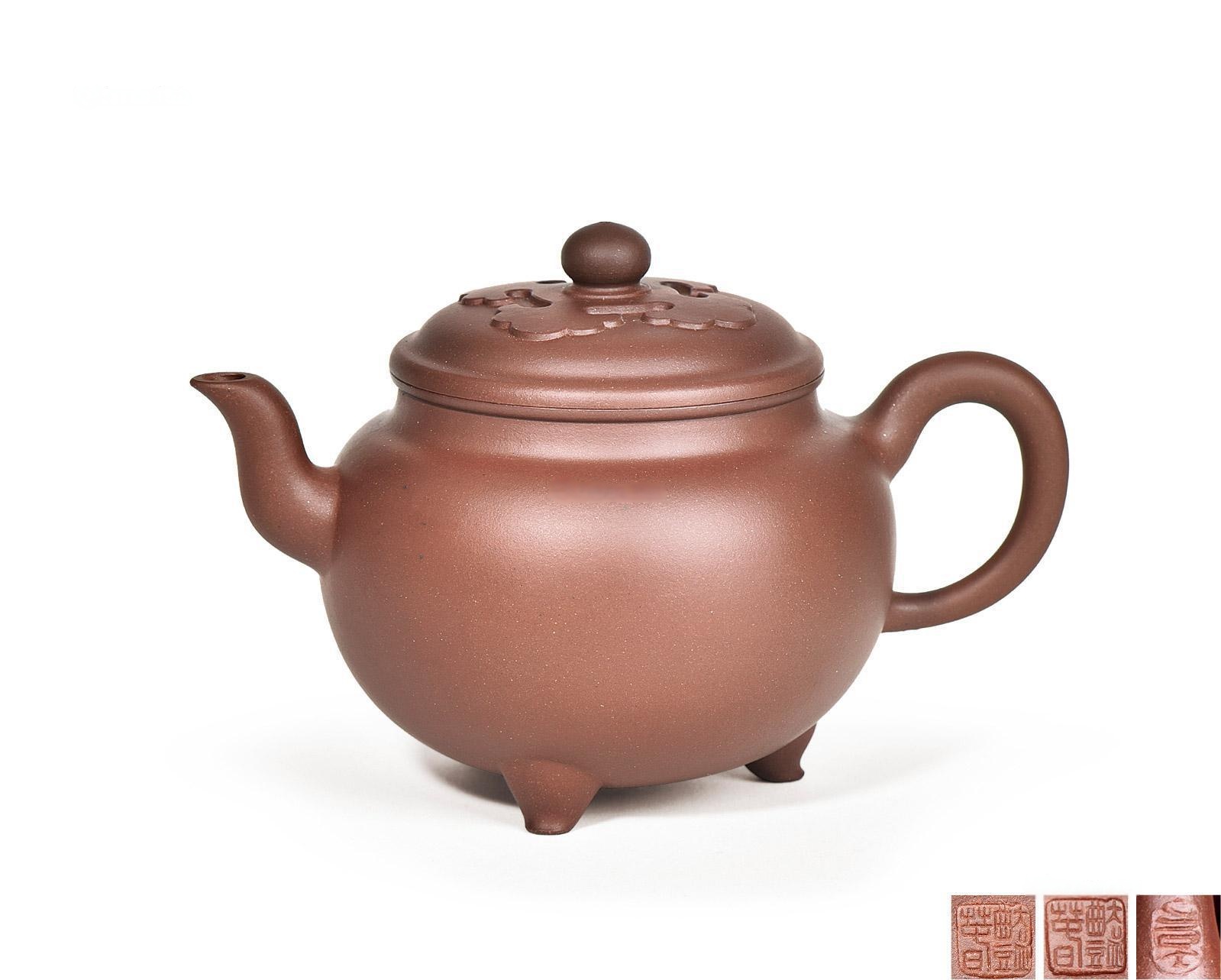 许艳春制大彬如意茗壶