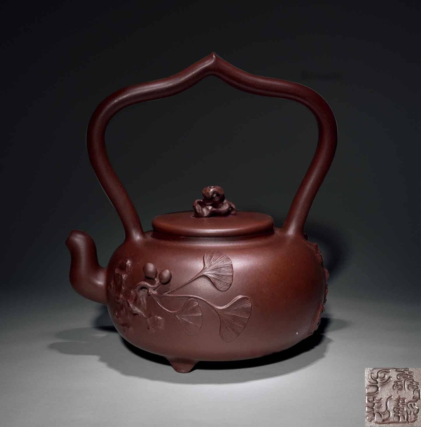 聂韬 祝寿提梁 紫泥