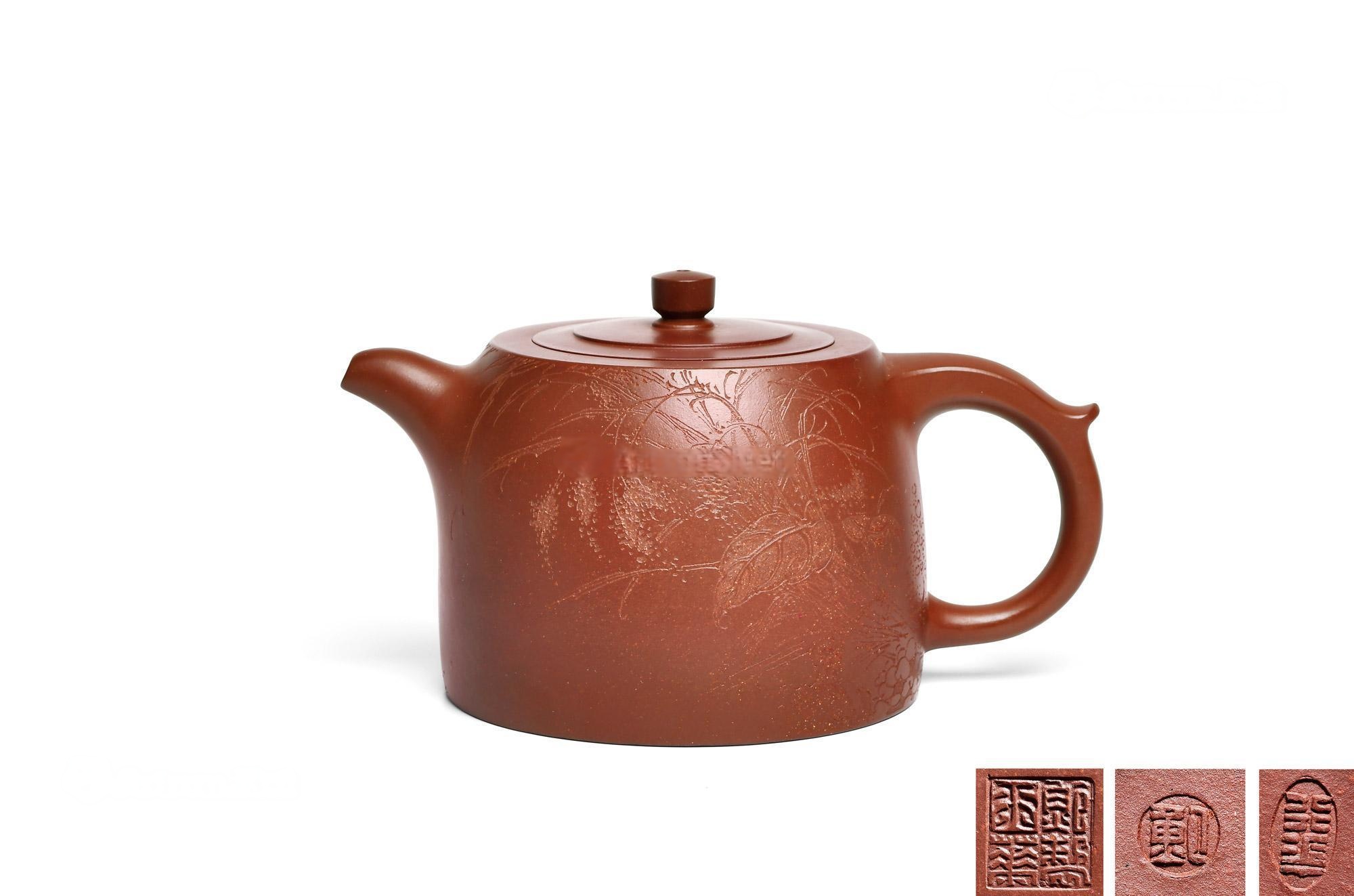 鲍行华 刘胜 制*刻 当代 井栏壶
