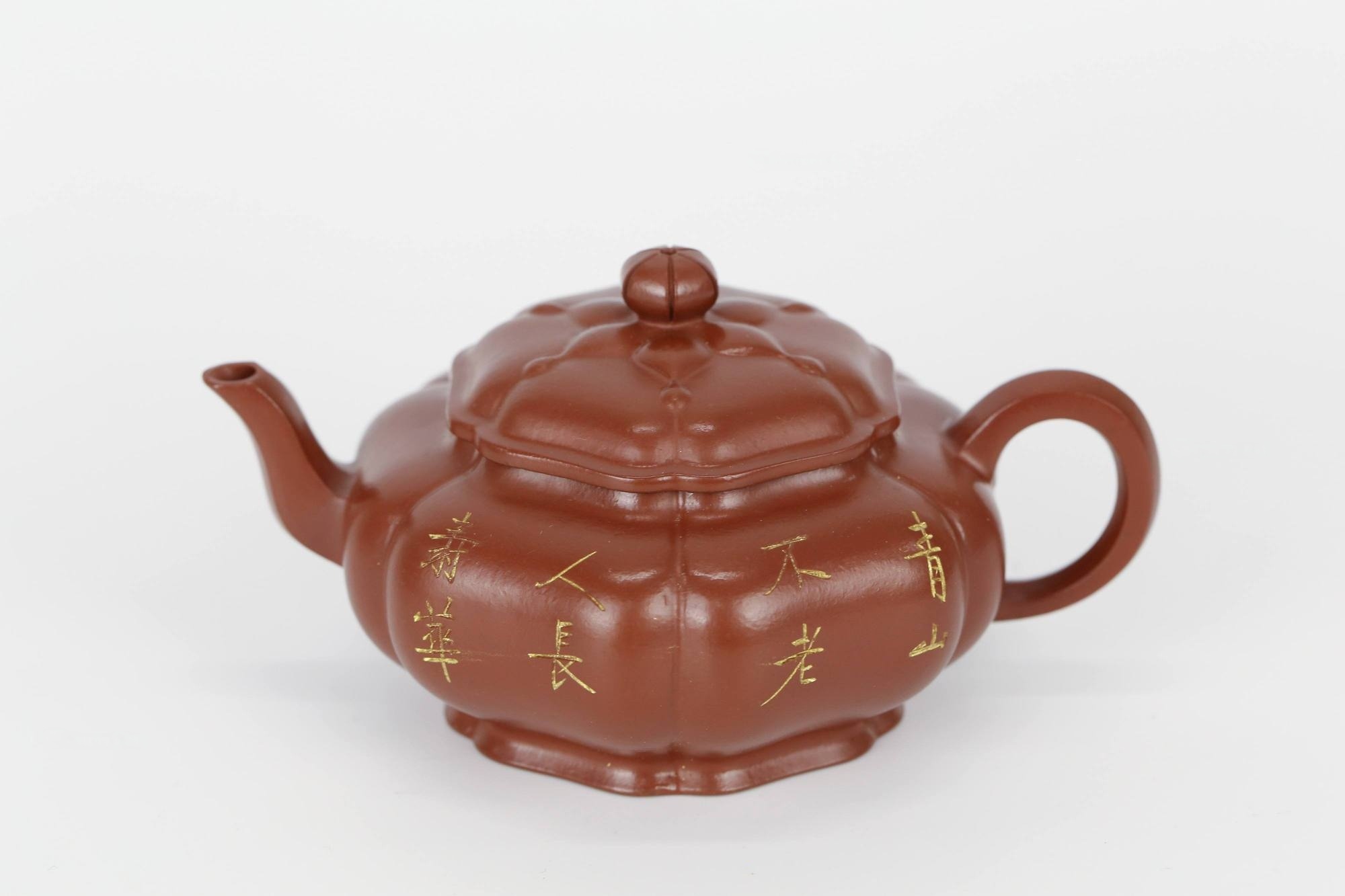 周建春 筋纹明炉壶 朱泥