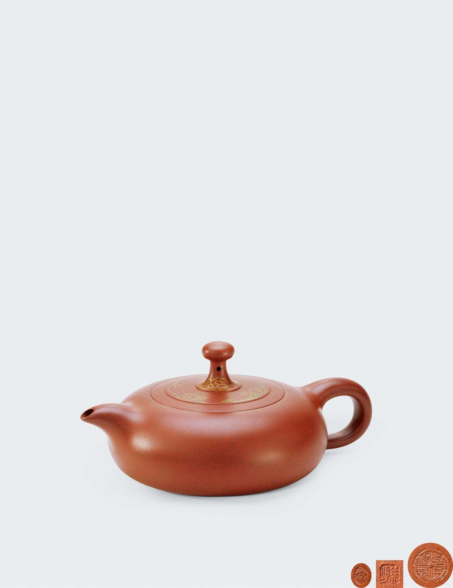 当代 季益顺制天仙子壶