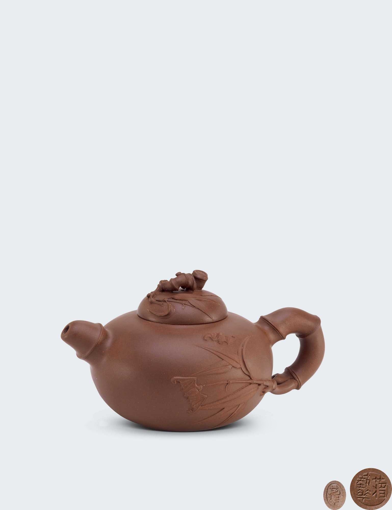 当代 蒋艺华制福禄有节壶
