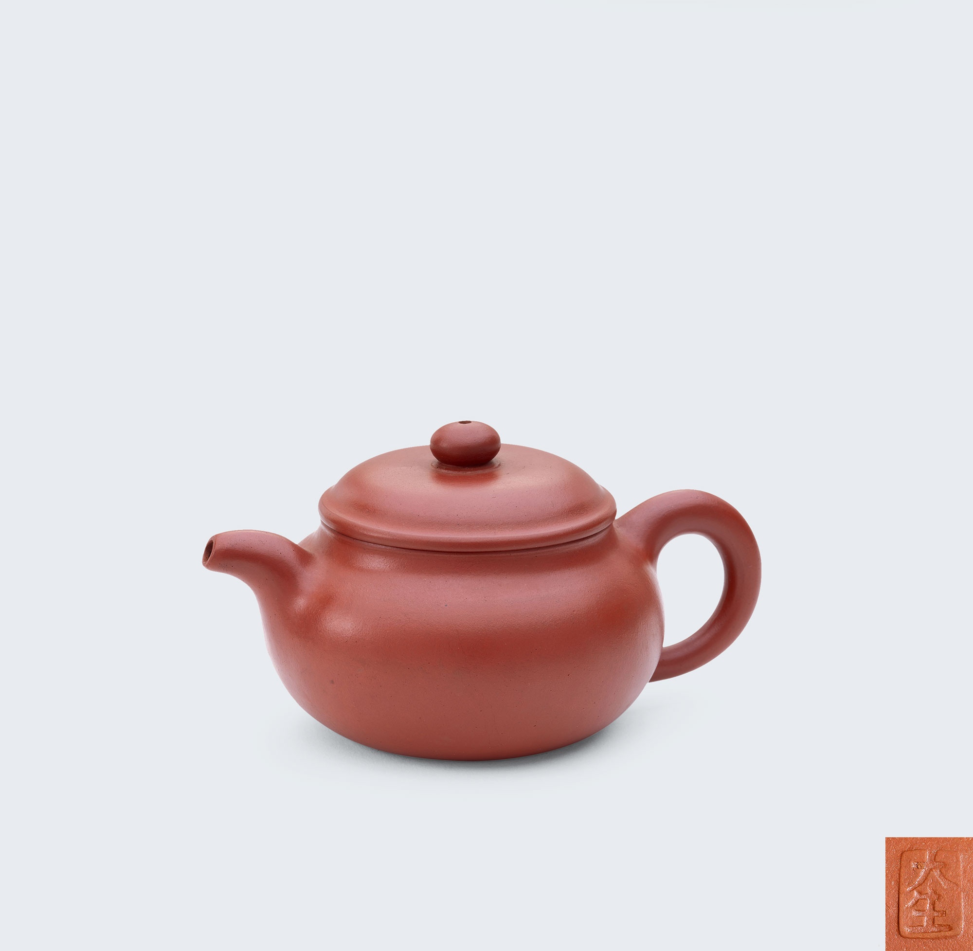 近代 范大生制朱泥仿古壶
