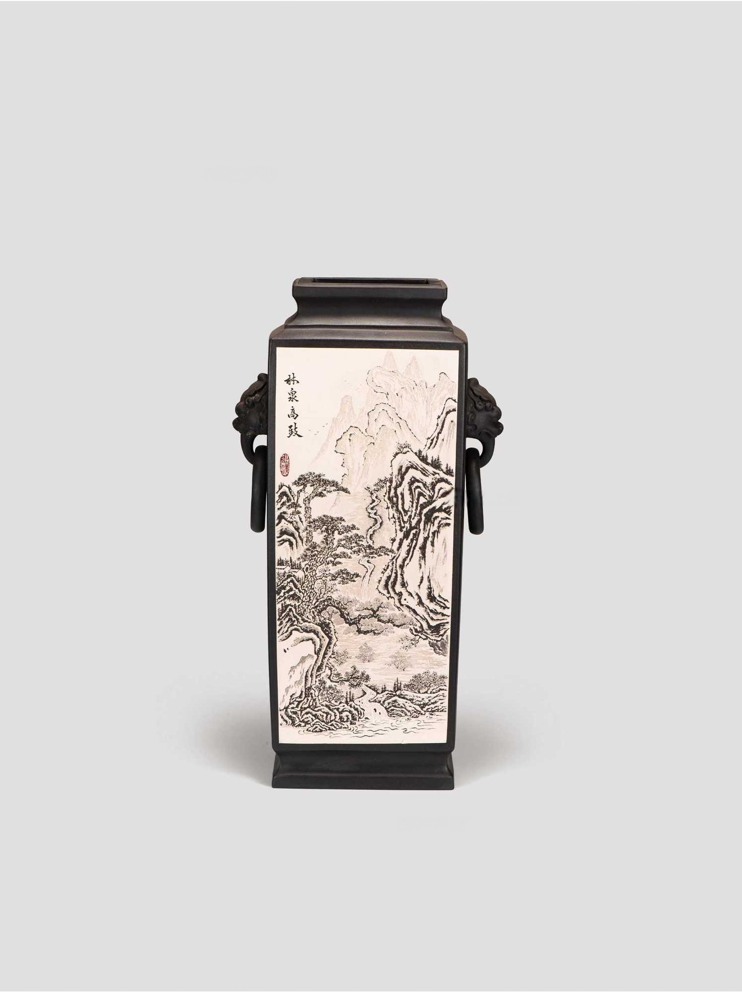 李民 林泉高致·紫砂赏瓶